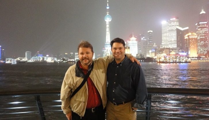 PAUL and ERIC at the BUND in Shanghai