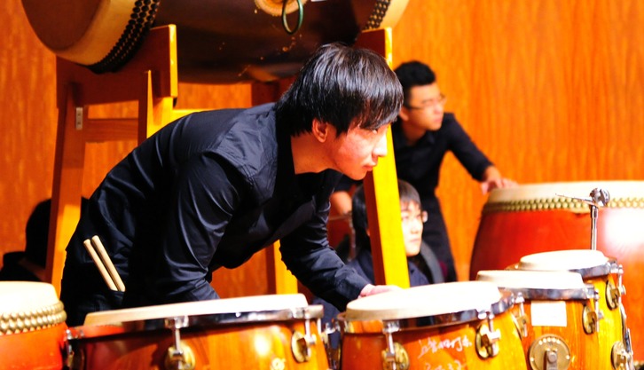 An INTENSE percussionist...